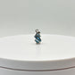 Swiss Blue Topaz Geometric Pendant in Sterling Silver - 1.31 Grams