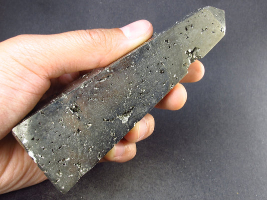 Pyrite Crystal Obelisk Pyramid from Peru - 4.4" - 315 Grams