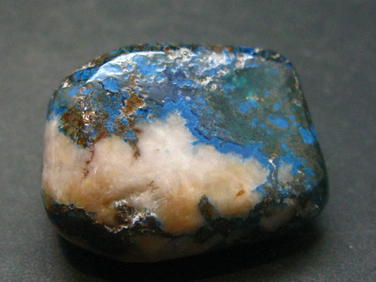 Quantum Quattro Tumbled Malachite Dioptase Shattuckite Chrysocola Stone - 1.2" - 25.10 Grams