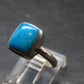 Genuine Turquoise Sterling Silver Ring - 2.67 Grams - Size 6.25
