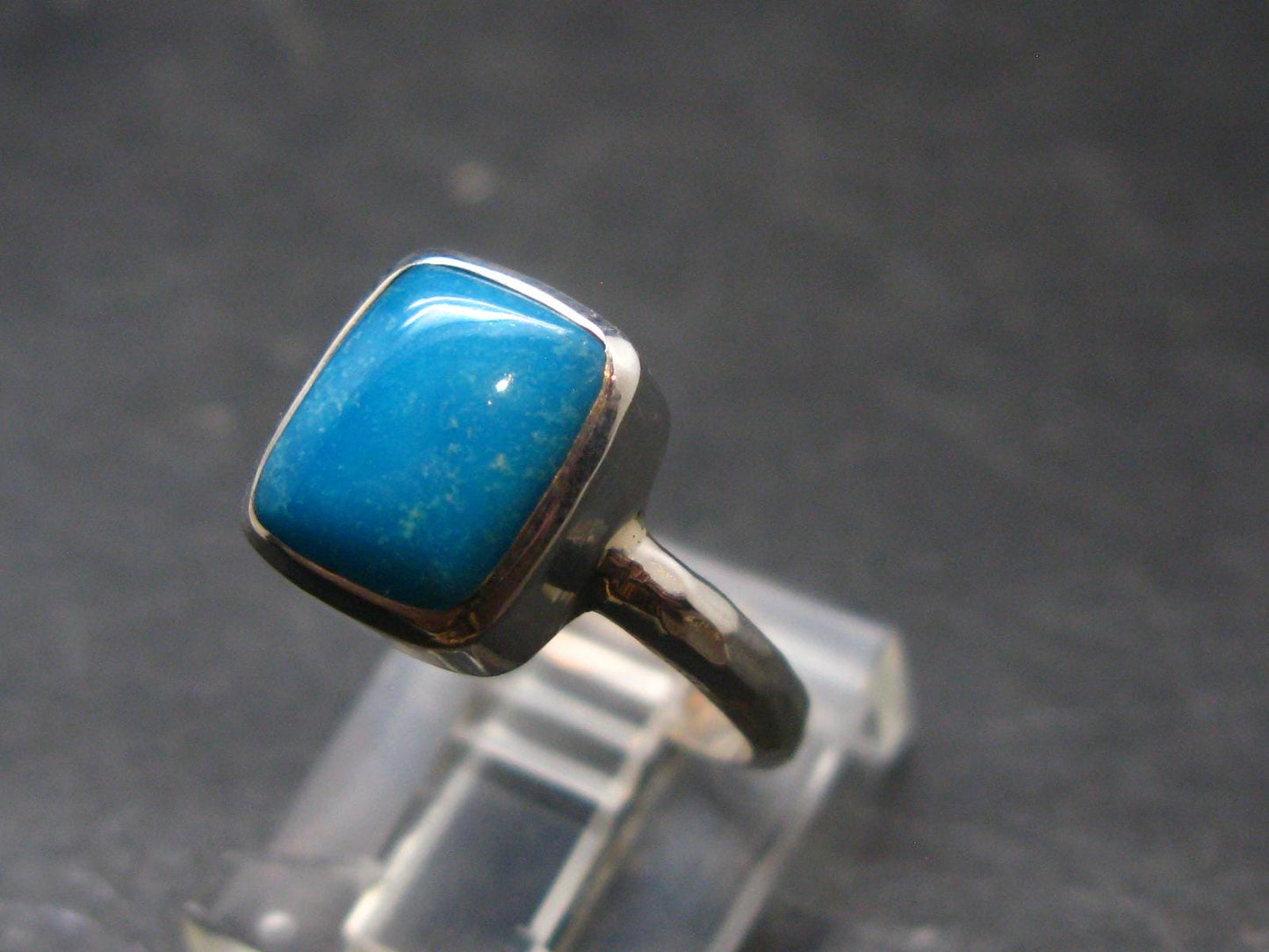 Genuine Turquoise Sterling Silver Ring - 2.67 Grams - Size 6.25