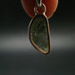 Moldavite Tektite Silver Pendant from Czech Republic - 1.0" - 1.08 Grams