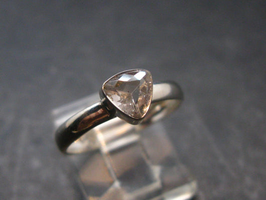 0.42 Carat Phenakite Phenacite Gem Sterling Silver Size 7 Ring from Russia - 1.64 grams