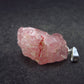 Strawberry Quartz Silver Pendant From Brazil - 1.1" - 3.89 Grams