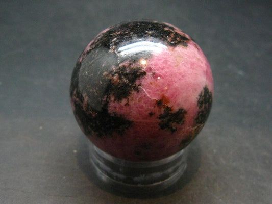 Pink Rhodonite Rodonite Sphere Ball From Canada - 1.5" - 123.74 Grams