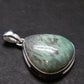 Rare Variscite Silver Plated Pendant from Utah - 1.4" - 6.72 Grams