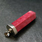 Thulite Silver Pendant From Norway - 1.8"