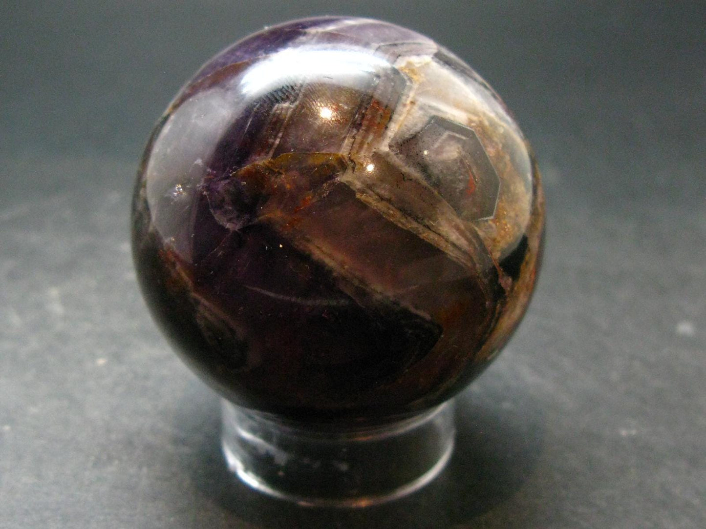 Huge Auralite Super 23 Large Sphere Ball Amethyst From Canada - 2.0" - 189.65 Grams