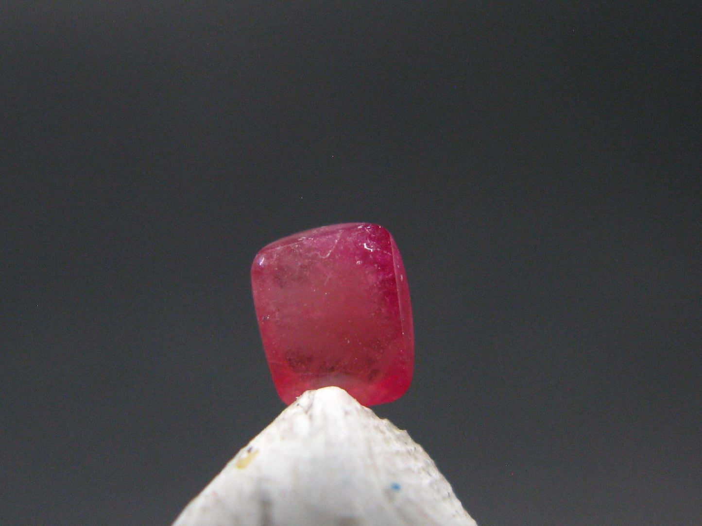 Rare Gem Bixbite Red Beryl Emerald Cabochon From Utah USA - 0.34 Carats - 4.2x3.5 mm