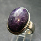 Very Rare Kammererite Chrome Clinochlore Silver Ring from Turkey - Size 7.5