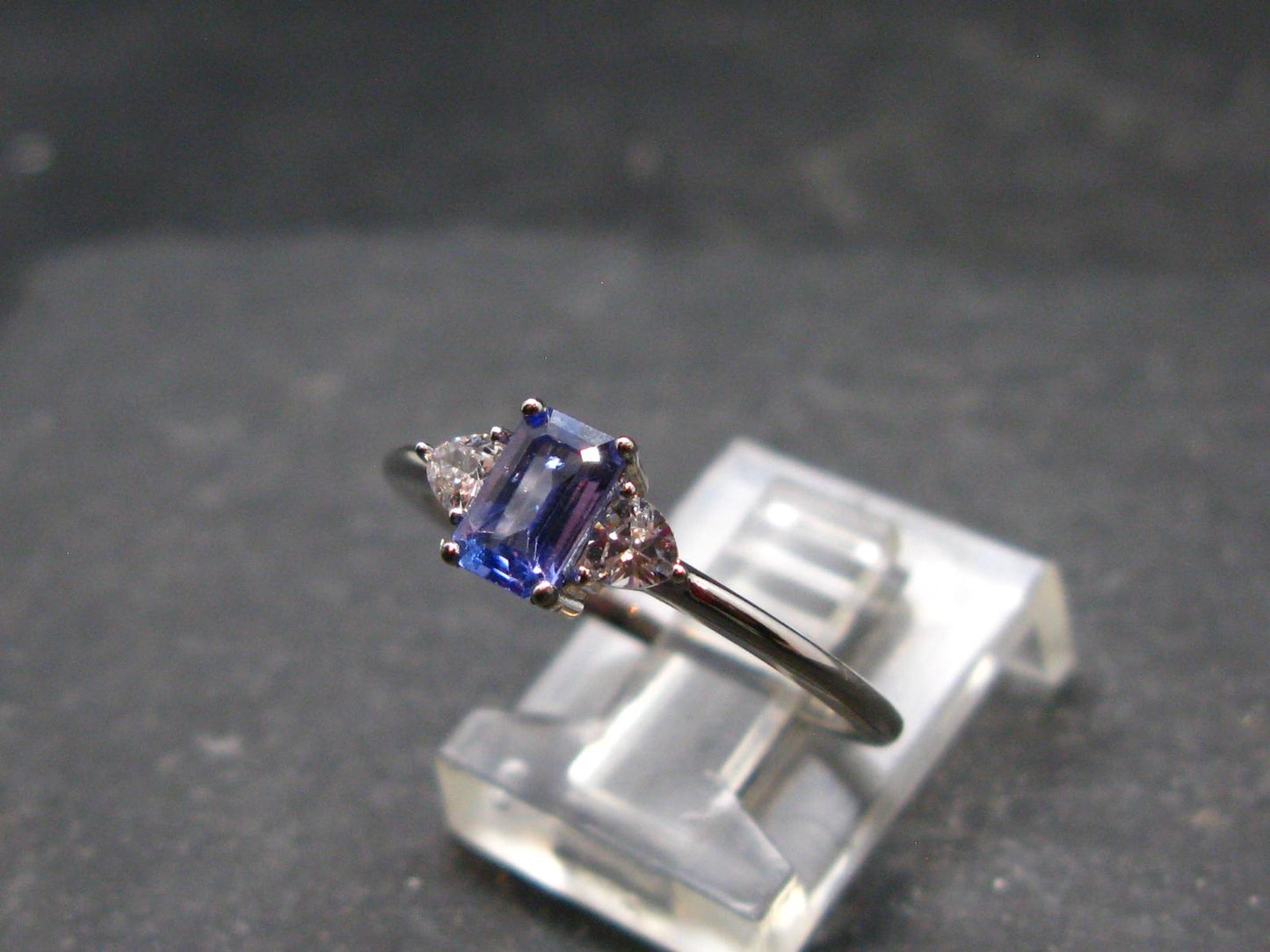 Tanzanite (Zoisite) Sterling Silver Ring - 1.79 Grams - Size 7.75
