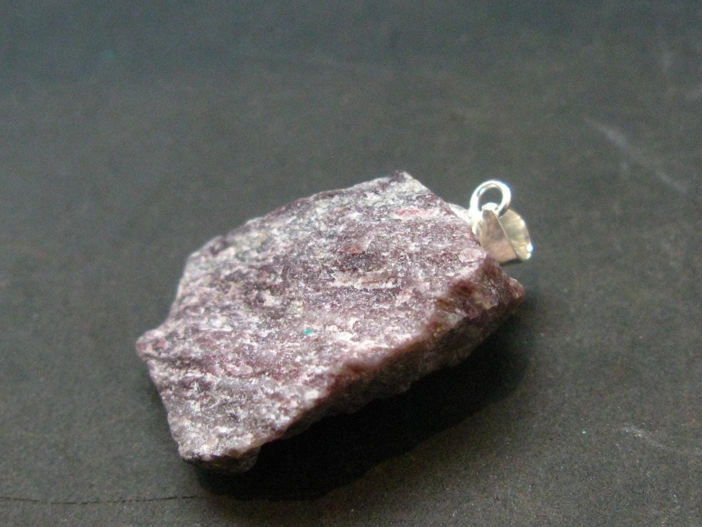 Rare Vitalite Crystal Silver Pendant From New Zealand - 1.2" - 7.16 Grams