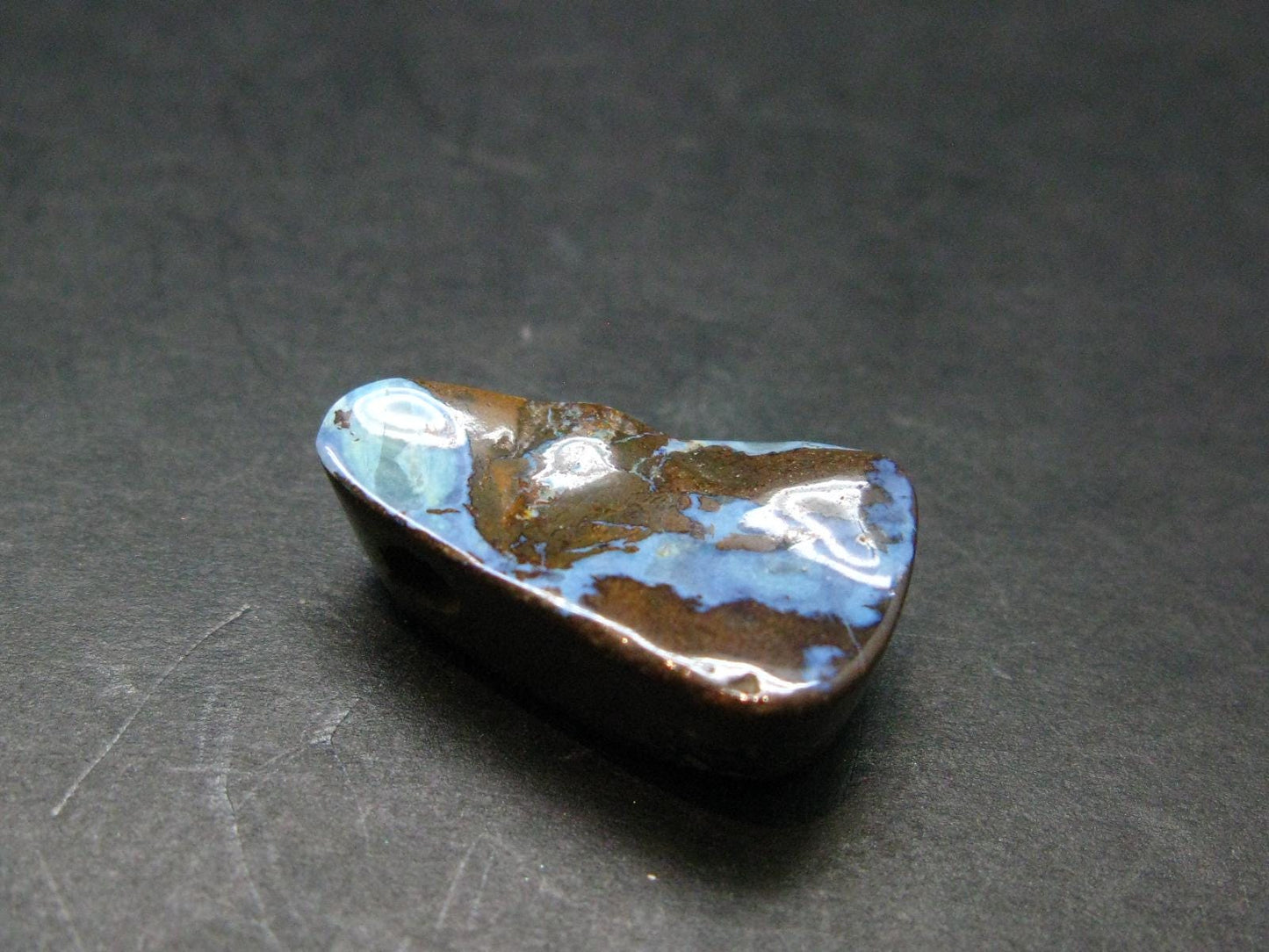 Stunning Rare Boulder Opal Metal Free Pendant from Australia - 0.9" - 3.91 Grams