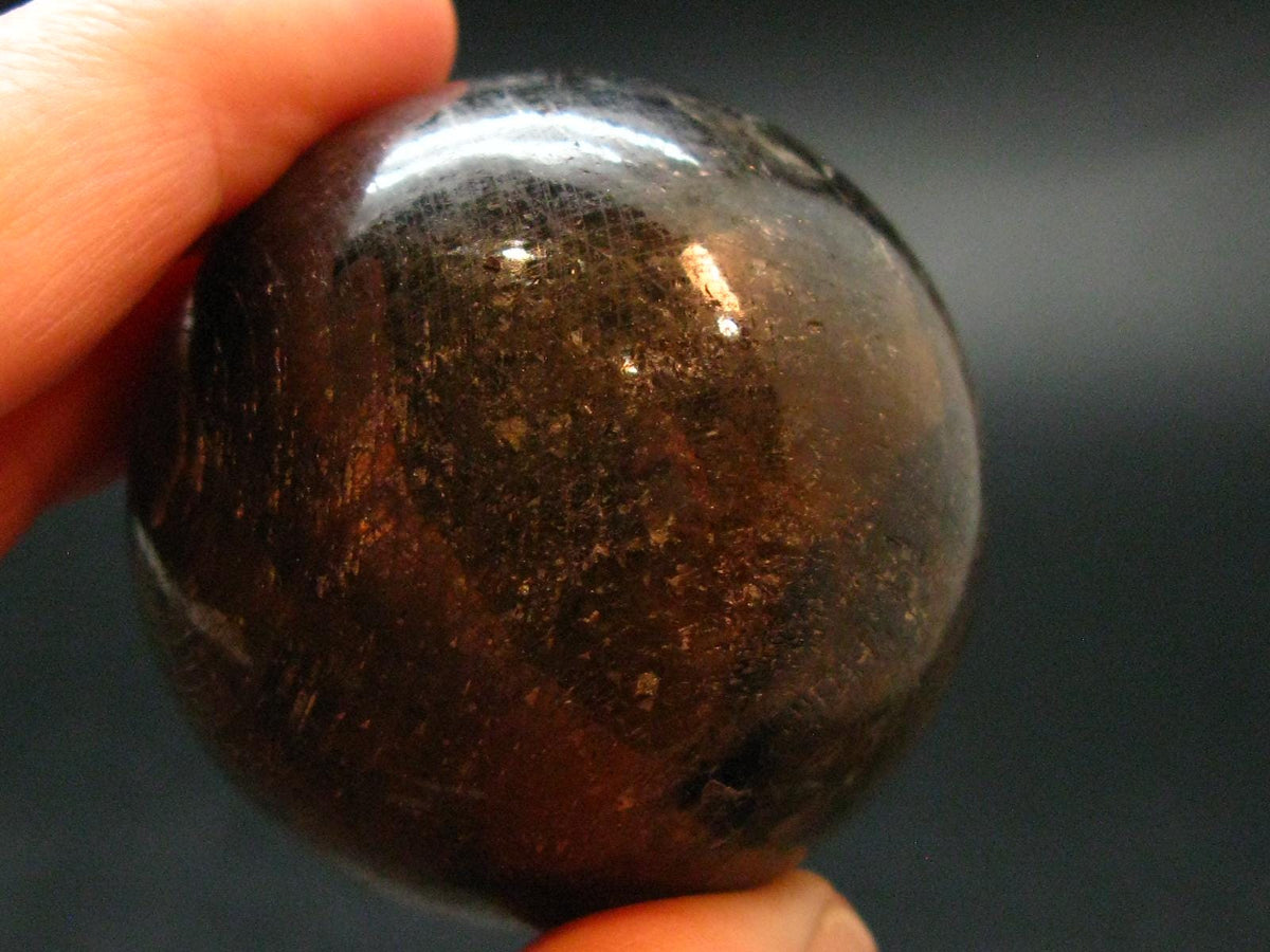 Tumbled Polished Gem Yellow Sapphire Sphere From Sri Lanka - 1.6" - 150.30 Grams