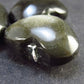 Lot of 3 Heart Shape Silver Sheen Obsidian Pendant| from Mexico