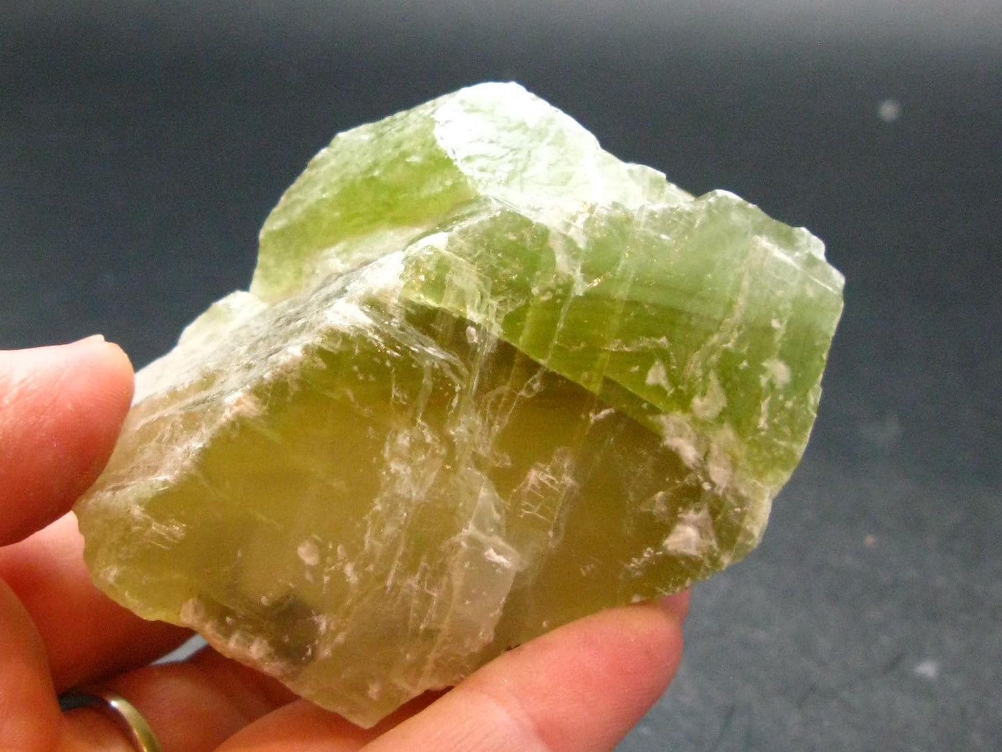 Green Brownish Calcite Crystal from Mexico - 171.41 Grams - 2.5"