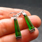 Helenite Gaia Stone Gem Sterling Silver Earrings From Washington - 7.0 Carats