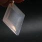 Symbol of Love and Beauty!! Natural Rose Quartz Gold Plated Pendant In 925 Silver From Brazil - 1.4" - 5.0 Grams