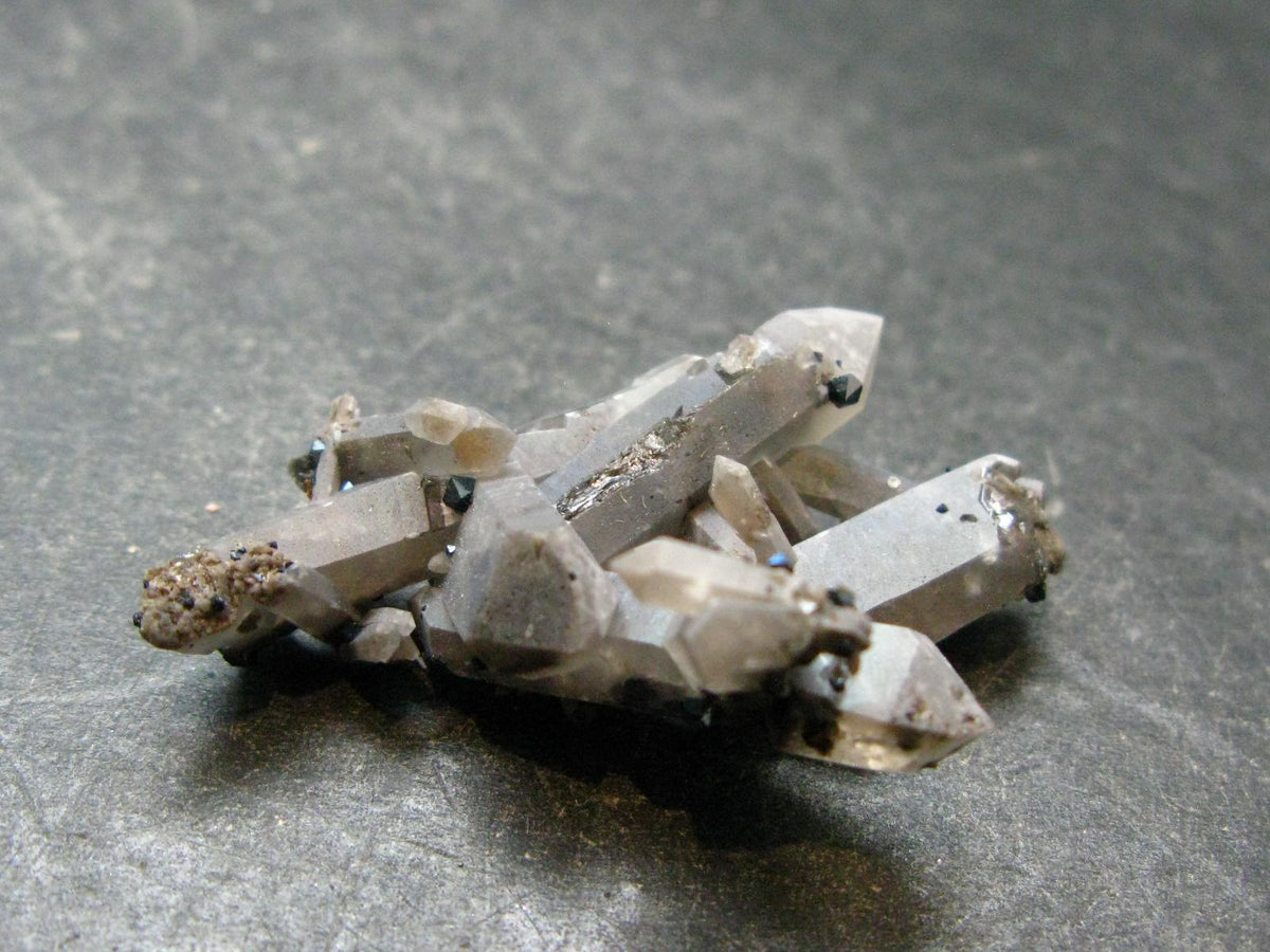 Brookite On Quartz Cluster From Arkansas - 5.47 Grams - 1.5"