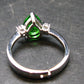 Helenite Gaia Stone Gem Sterling Silver Ring From Washington - Size 6.75 - 2.0 Carats