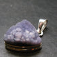 Purple Grape Agate Cluster Silver Pendant From Indonesia - 1.2" - 6.92 Grams