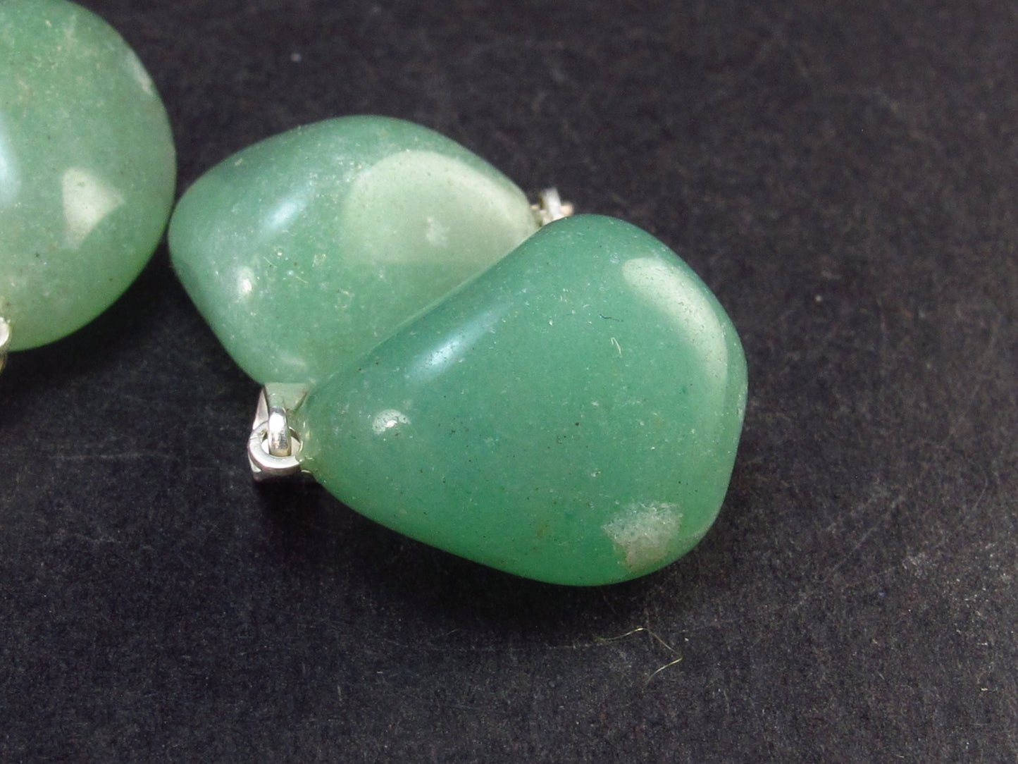 Set of 3 Natural Green Aventurine Pendant From Brazil