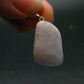 Nice Lilac Amblygonite Crystal Silver Pendant from Brazil - 1.2" - 4.96 Grams
