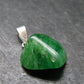 Tsavorite Gem Green Garnet Sterling Silver Pendant From Tanzania - 0.7" - 1.40 Grams
