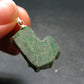 Extremely Rare Natural Maw Sit Sit Crystal Silver Pendant from Myanmar - 1.2" - 4.25 Grams
