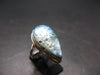 Blue Ice Glacierite Silver Ring from Indonesia - Size 6- 6.49 Grams
