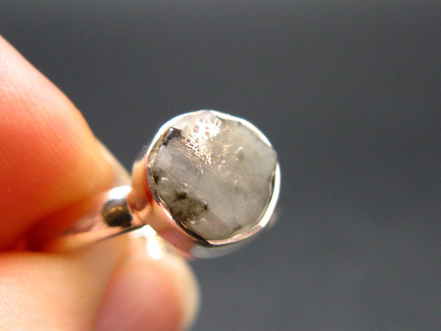 Phenakite Phenacite Crystal Silver Ring From Brazil - Size 6 - 2.06 Grams