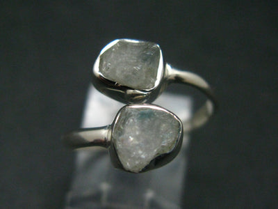 Euclase Crystal Silver Ring From Brazil - Adjustable Size - 2.40 Grams