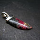 Rare Pink Tugtupite Sterling Silver Pendant From Greenland - 1.5" - 2.47 Grams