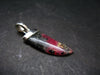 Rare Pink Tugtupite Sterling Silver Pendant From Greenland - 1.5" - 2.47 Grams