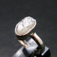 Natrolite Silver Ring From Russia - 2.11 Grams - Size 6
