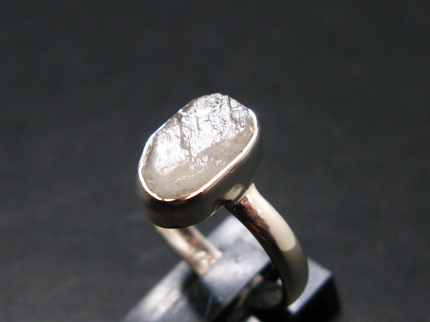 Natrolite Silver Ring From Russia - 2.11 Grams - Size 6