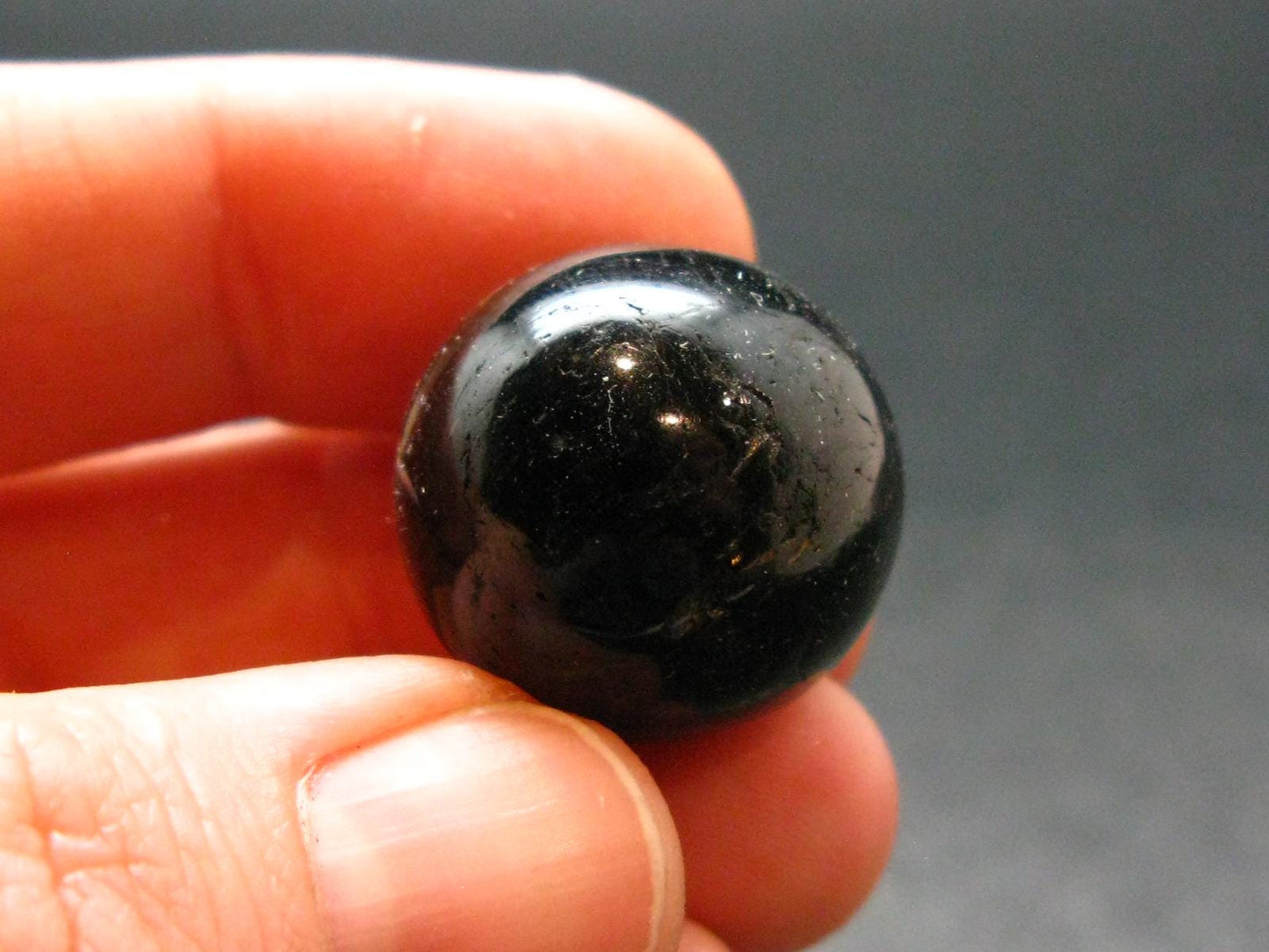 Nuumite Nuummite Sphere Ball From Greenland - 0.8" - 12.75 Grams