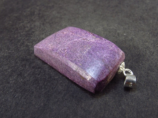 Rare Silver Stichtite Pendant from Australia - 1.3" - 4.80 Grams