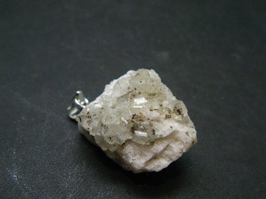 Phenakite Phenacite Crystal Silver Pendant from Colorado - 1.1" -21.10 Grams