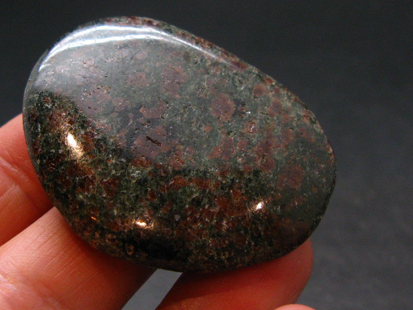 Rare Eclogite Tumbled Stone From Norway - 1.7" - 31.18 Grams