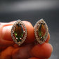 Moldavite Tektite Silver Earrings from Czech Republic - 4.86 Grams