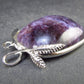 Rare High-Quality Charoite Pendant in SS From Russia - 1.8" - 20.5 Grams
