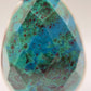 Natural Chrysocolla Pendant Blue Green Gemstone Silver Necklace Healing Crystal Jewelry Gift