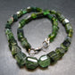 Gem Green Tourmaline Necklace from Brazil - 17"