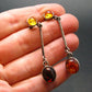 Nature’s Time Capsule!! Natural Cognac Color Baltic Amber 925 Silver Stud Earrings