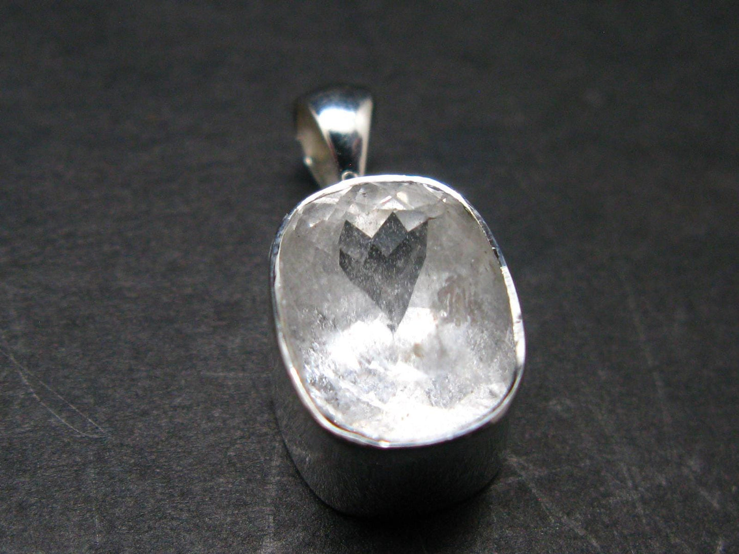 Gem Phenakite Phenacite Facetted Pendant from Russia - 2.57 Grams - 0.8"