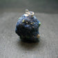 Azurite Nodule Crystal Sterling Silver Pendant from Russia - 1.1" - 8.67 Grams