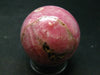 Rhodochrosite Sphere Ball from Argentina - 1.7" - 162.2 Grams