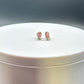 Pezzottaite Sterling Silver Stud Earrings – Natural Rare Pink Gemstone