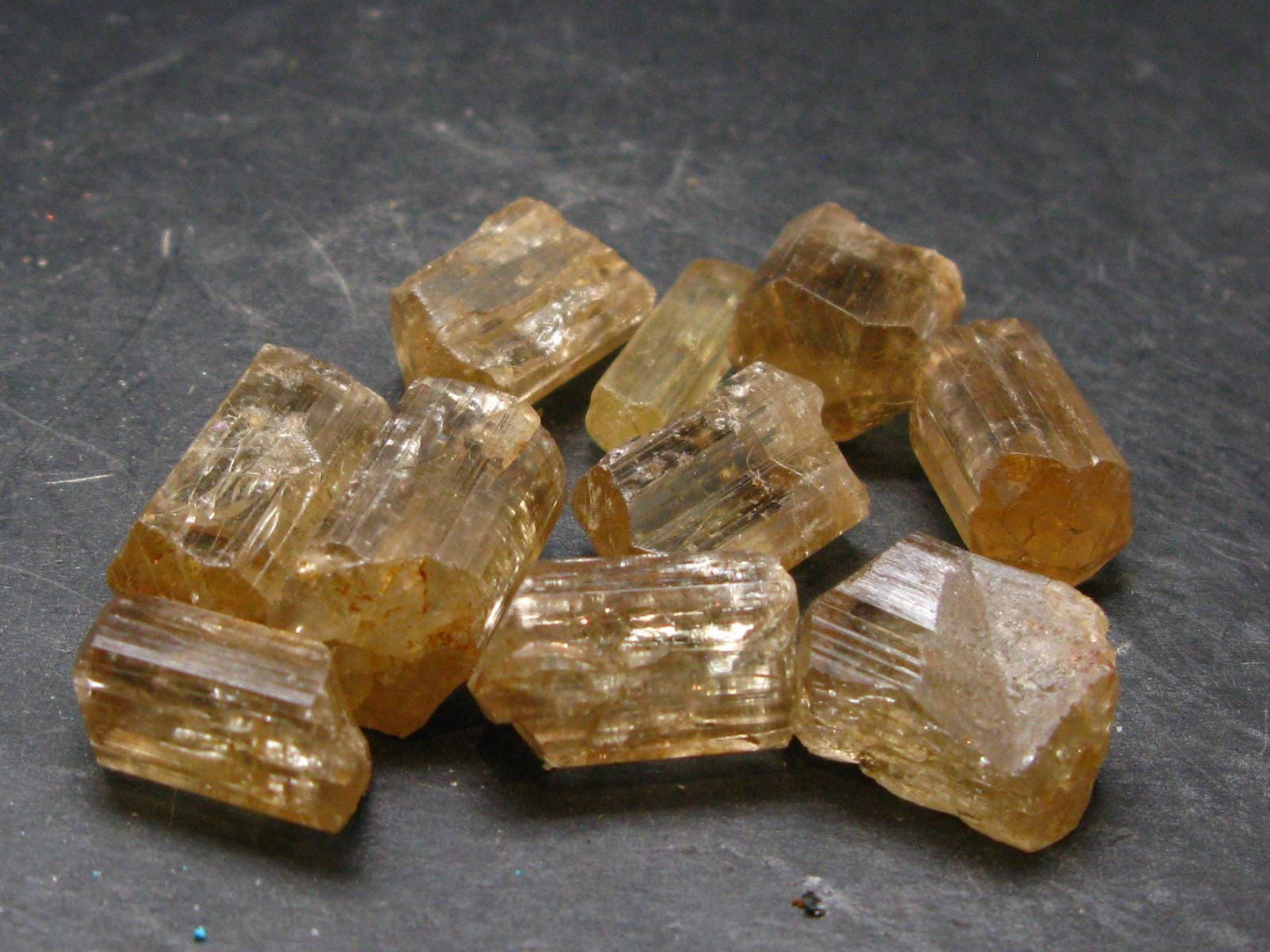 Lot of 10 Perfect Golden Scapolite Tumbled Stones from Tanzania 172.55 Carats